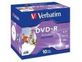 VERBATIM DVD+R (1-ks)Printable, 16x, 4.7GB, Jewel