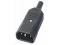 PremiumCord konektor IEC 320 C14 10A černý