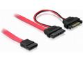 DeLock kabel SATA Slimline 13-pin samice -> 7+15pi