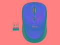 TRUST Myš Yvi Wireless Mouse - red, červená, USB, 