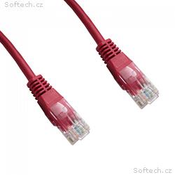 DATACOM patch cord UTP cat5e 10M červený
