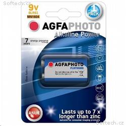 AgfaPhoto Power alkalická baterie 9V, blistr 1ks