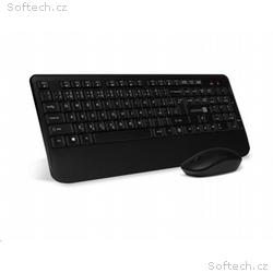 CONNECT IT Combo bezdrátová černá klávesnice + myš