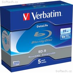 VERBATIM BD-R Blu-Ray 25GB, 6x, BAL WORM, Jewel, 5