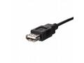 Netrack prodlužovací USB kabel AM, AF 0,1m, černý