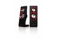 Sweex reproduktory 2.0 20W Purephonic Red USB