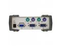 ATEN CS82A 2-Port PS2 KVM Switch, 2x PS2 Cables, 1