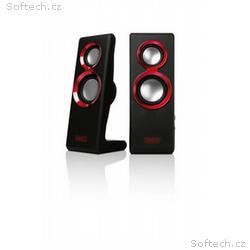 Sweex reproduktory 2.0 20W Purephonic Red USB