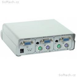 Gembird automatický CPU switch s audiem, 2 PC