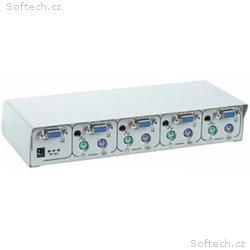Gembird Automatický CPU a audio switch, 4 PCs