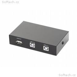 Gembird manuální data switch USB pro 2 zařízení