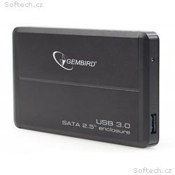 Gembird externí USB 3.0 case, 2,5" SATA, černý hli