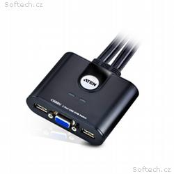 ATEN CS22U 2-Port USB KVM Switch, Remote port sele