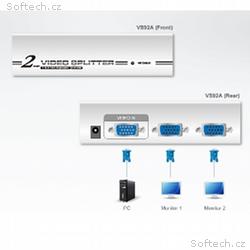 ATEN Video Splitter 2 port