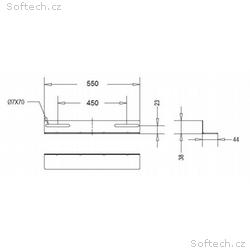 Linkbasic montážní lišta 550mm pro 19" rack skříně