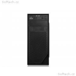 LOGIC PC skříň H2 Midi Tower, bez zdroje (černá)