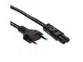 Akyga Napájecí kabel IEC C7 2pin 1.5m EU plug