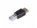Akyga adaptér USB-AM, USB-AM, ABS, cerná