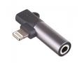Akyga adaptér Lightning, Lightning, Jack 3.5mm, AB