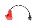 Akyga Adaptér CEE 7, 7 230V, 16A na CEE 5-pin 50cm