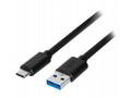 Akyga USB 3.1 type C 0.5m, černá 