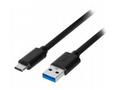Akyga USB 3.1 type C 0.5m, černá 