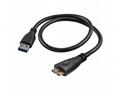 Akyga USB 3.0 A-microB 0.5m, černá 