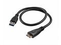Akyga USB 3.0 A-microB 0.5m, černá 