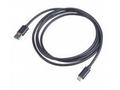 Akyga kabel USB 3.1 type C 1.8m, černá 