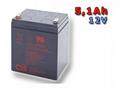 CSB Náhradni baterie 12V - 5,1Ah HR1221W F2 - komp