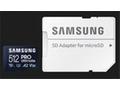SAMSUNG PRO Ultimate MicroSDXC 512GB + SD Adaptér,
