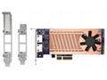 QNAP QM2 series, 2 x PCIe 2280 M.2 SSD slots, PCIe