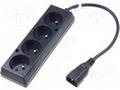 Prodlužovací přívod 4x230V pro UPS (IEC320-C14), 3