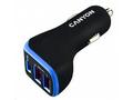 CANYON auto nabíječka C-08, 1xUSB-C (PD 18W) + 2xU