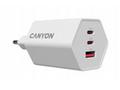 CANYON charger HEXAGON 65 GaN 65W 2xPD 1xQC EU Whi