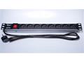 PremiumCord Panel napájecí 1U do 19" racku, 8x230V