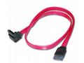 PREMIUMCORD Kabel SATA 0,5m 1x90°+1x rovný konekto
