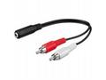 PremiumCord Kabel Jack 3.5mm-2xCINCH F, M 20cm