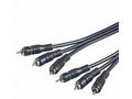 PremiumCord Kabel 3x CINCH-3x CINCH M, M 2m HQ