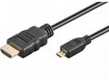 PremiumCord 4K Kabel HDMI A - HDMI micro D, 3m