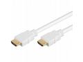 PremiumCord HDMI High Speed + Ethernet kabel, whit