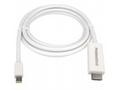 PREMIUMCORD Kabel Mini DisplayPort - HDMI 5m, bílý