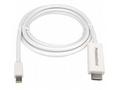 PREMIUMCORD Kabel Mini DisplayPort - HDMI 5m, bílý