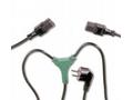 PremiumCord Kabel síťový 230V, Y-kabel přívodní M-
