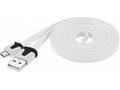 PremiumCord Kabel micro USB 2.0, A-B 2m, plochý PV