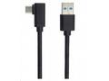 PremiumCord Kabel USB typ C, M zahnutý konektor 90