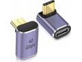 PremiumCord zahnutý 90° Adaptér USB-C Female - USB