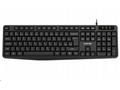 CANYON klasická USB klávesnice, omývatelná, černá,