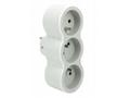 LEGRAND Revolution rozbočovač 3x2P+T, bílo-šedá