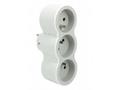 LEGRAND Revolution rozbočovač 3x2P+T, bílo-šedá